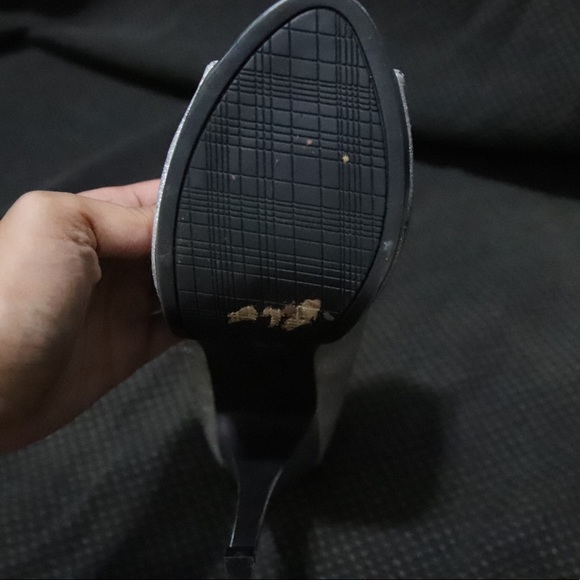 Rampage Open Toe Sparkle Heels - Picture 11 of 12